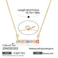 Damen Halskette mit funkelnden Zirkonia-Anhängern aus hypoallergenem Edelstahl Shop Nory