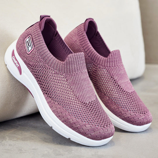 Damen Atmungsaktive Slip-On Sneakers mit weichem Stretch-Obermaterial