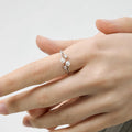 Damen zierlicher Ring mit Perlen und funkelnden Zirkonia Shop Nory