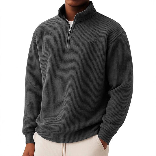 Herren Hochwertiger Pullover mit Reißverschluss Shop Nory