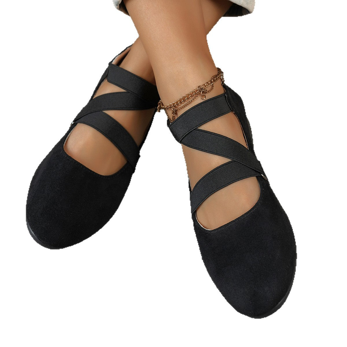 Damen elegante Wedges mit verstellbarem Riemendesign