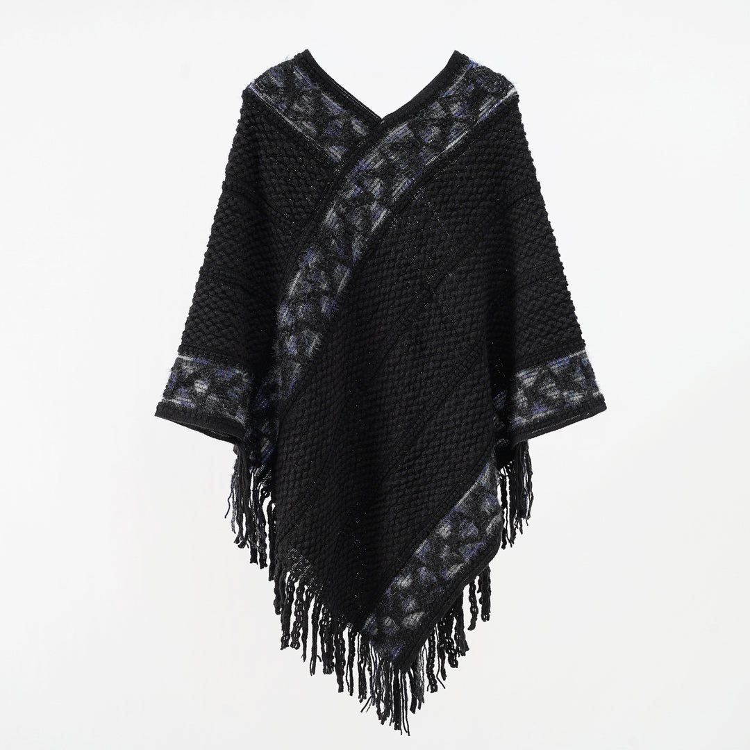 Damen Oversize-Strickumhang mit strukturierter Waffelstrick-Optik und Zopfbordüre Shop Nory