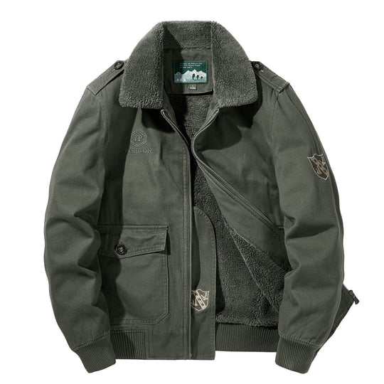 Herren Warme Übergangsjacke mit Fleece-Innenfutter Shop Nory