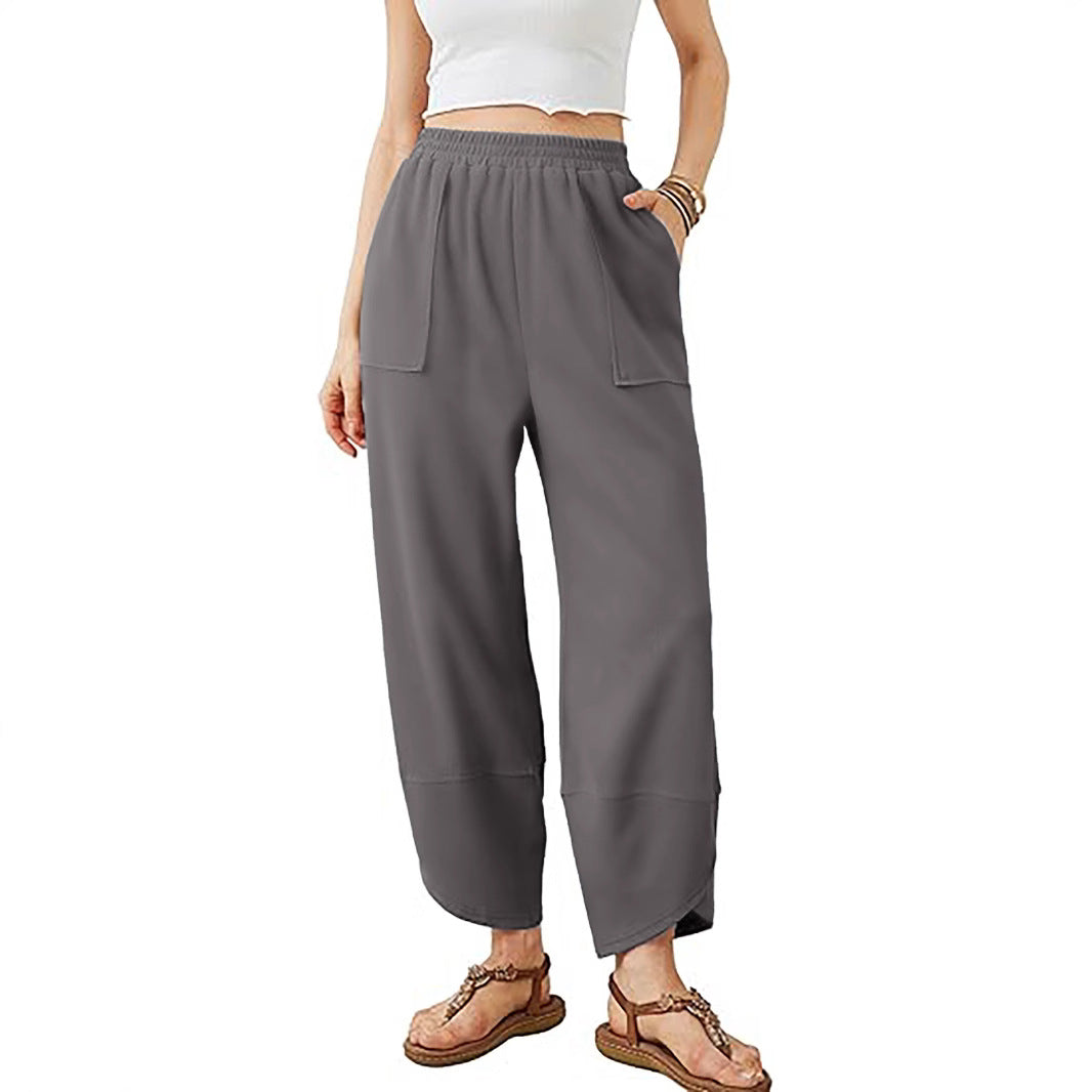 Damen Culotte-Hose mit elastischem Bund und aufgesetzten Taschen Shop Nory