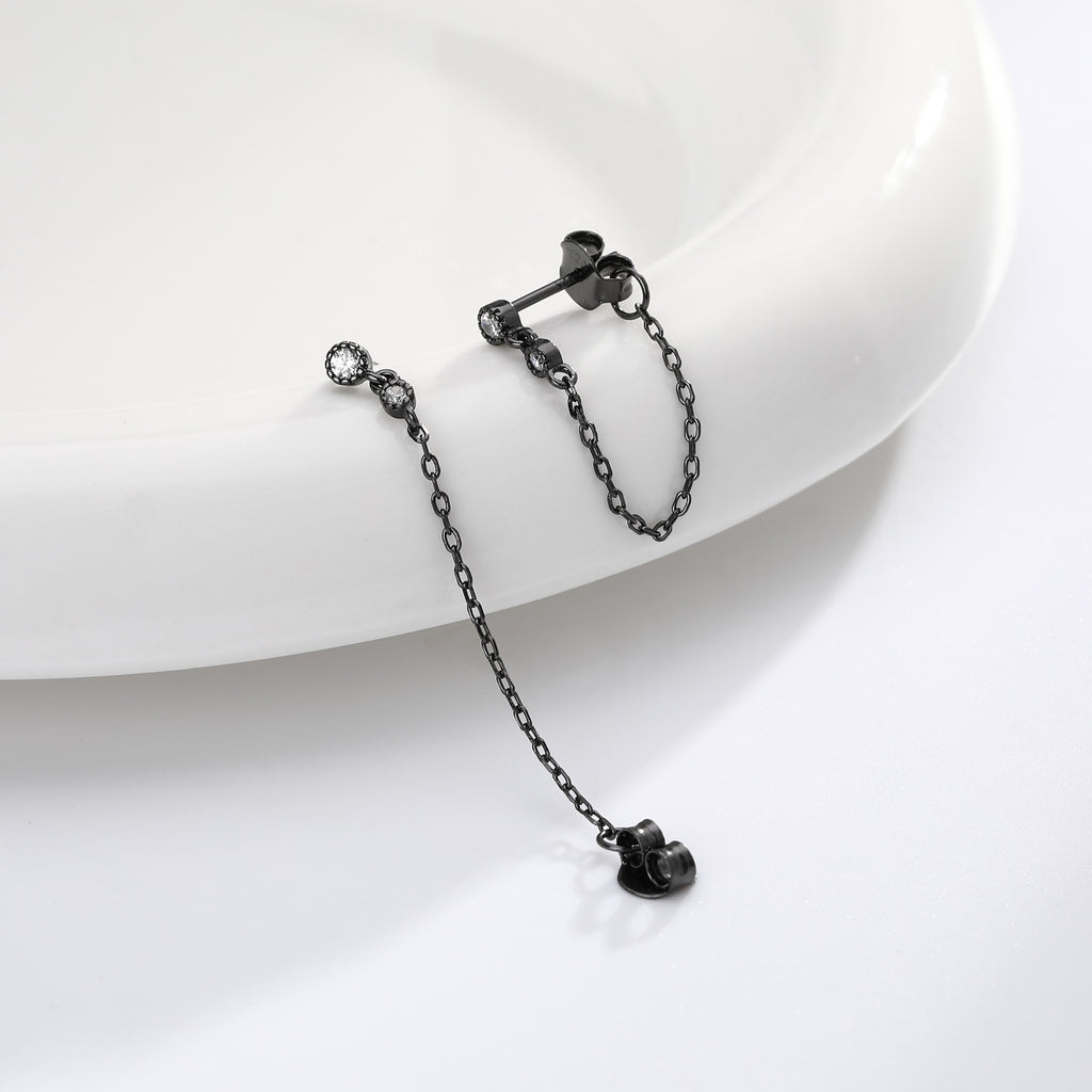 Damen Ohrhänger mit elegantem Ketten-Design aus 925 Sterling Silber Shop Nory