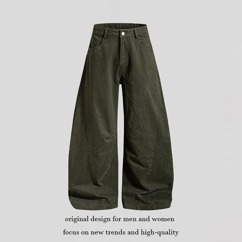 Damen weite High‑Waist Culotte-Jeans mit Baggy-Silhouette und Cargo-Details Shop Nory