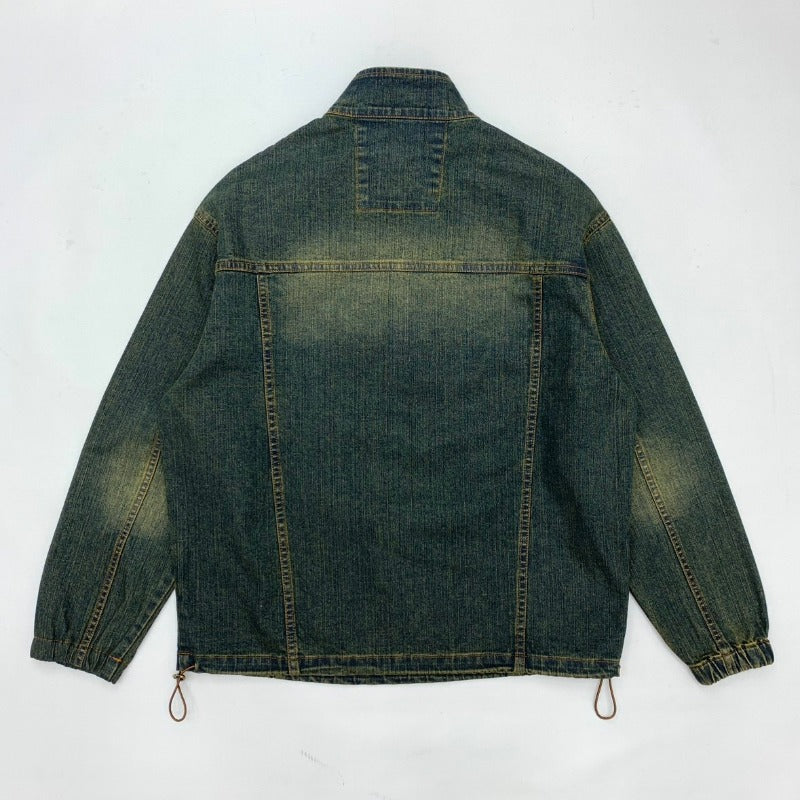 Herren Sportliche Denimjacke mit hohem Kragen Shop Nory