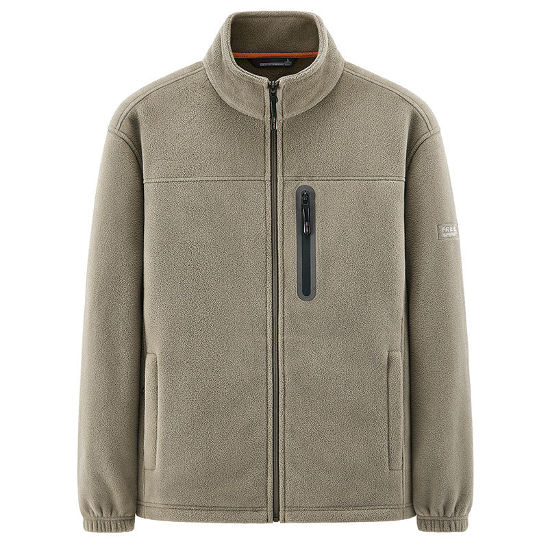 Herren Isolierende Mikrofleece-Funktionsjacke mit wasserdichter Brusttasche und Stehkragen Shop Nory