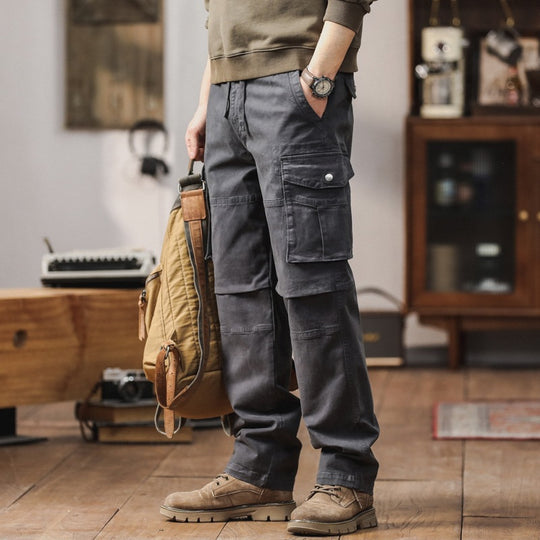 Herren Cargo-Hose mit verstärkten Kniepartien und Multifachtaschen Shop Nory