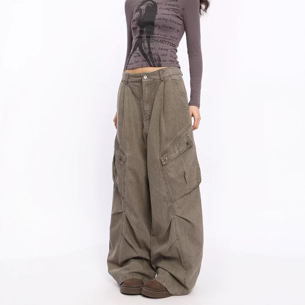 Damen Übergrößen Cargo-Jeans Shop Nory