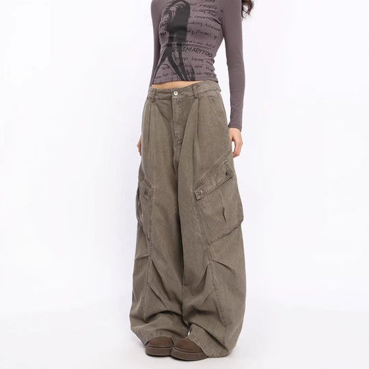 Damen Übergrößen Cargo-Jeans Shop Nory