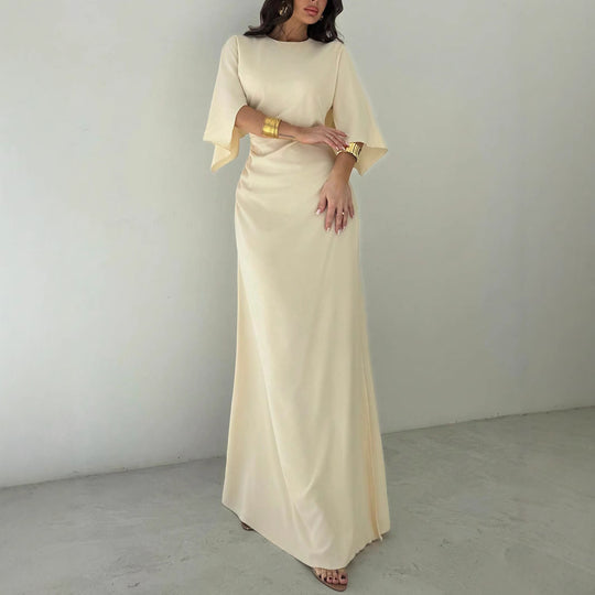 Damen Abendkleid mit Wickeldetail und Kimonoärmeln Shop Nory