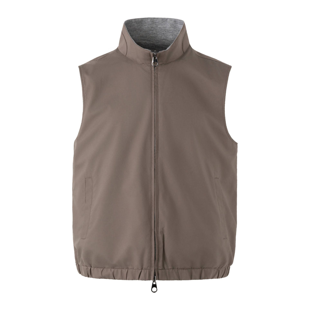 Unisex Wendbare Steppweste mit hohem Stehkragen und elastischem Saum Shop Nory