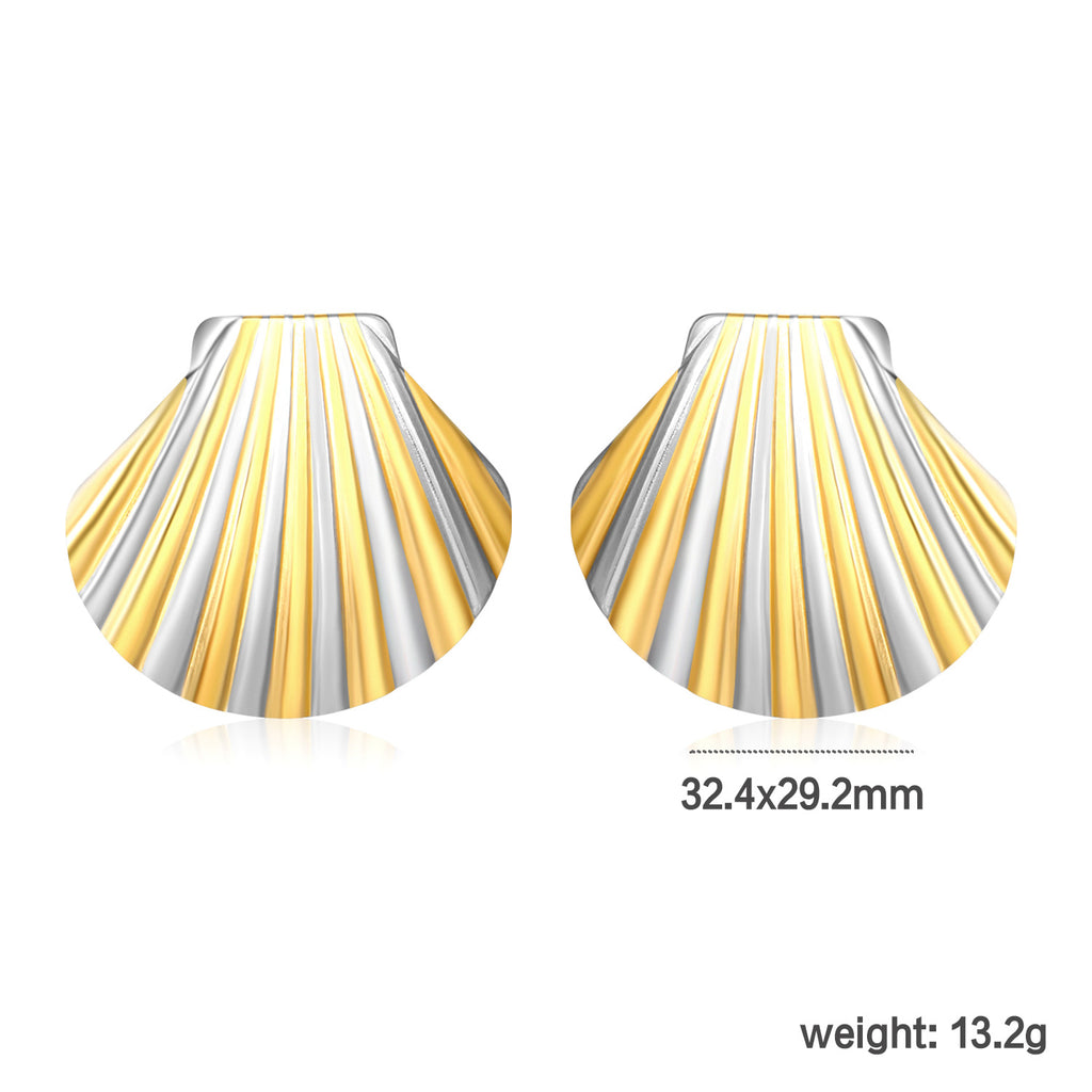 Damen Ohrstecker im Muschel-Design Shop Nory