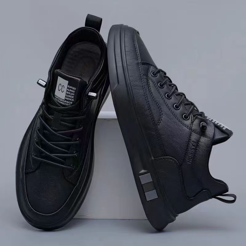 Herren modische Sneaker mit Hochwertiger Lederoberfläche