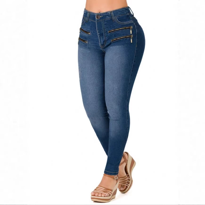 Damen Sculpting-Skinny-Jeans mit hoher Taille, Push-up-Schnitt und Superstretch Shop Nory