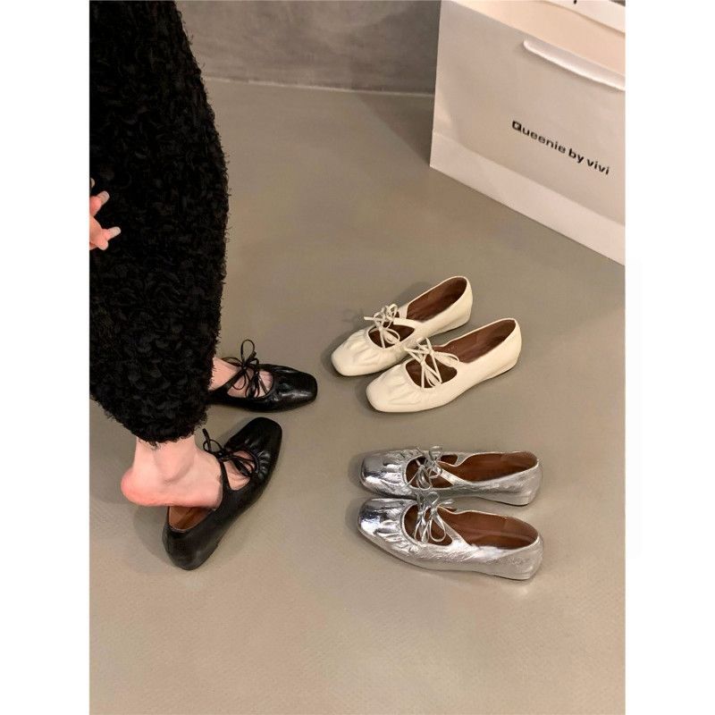 Damen Stylische Riemchen Mules mit dekorativem Schnürdetail