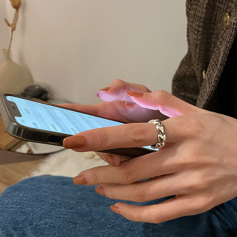 Damenring mit verspieltem Herzdesign Shop Nory