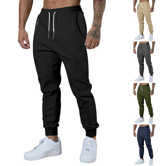 Herren nan taillierte Trainingshose mit elastischem Bund Reißverschlusstaschen und schmal zulaufendem Bein Shop Nory