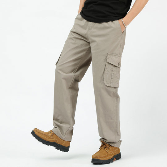 Herren utilitaristische Cargohose mit geradem Schnitt und Multifachtaschen Shop Nory