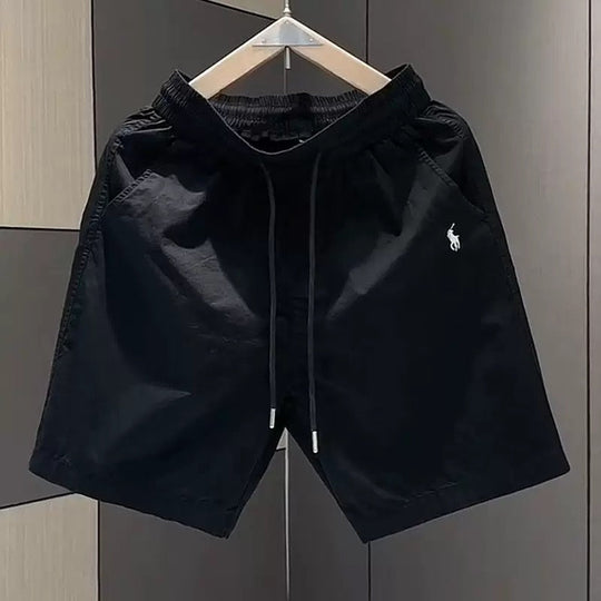 Herren leichte Freizeithose mit elastischem Bund und seitlichen Taschen