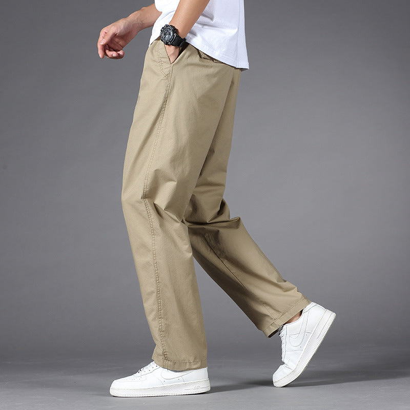 Herren Legere Relaxed-Fit Chinohose aus Baumwollmix mit elastischem Bund Shop Nory