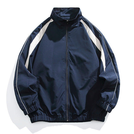 Herren Sportliche Trainingsjacke mit hohem Kragen Shop Nory