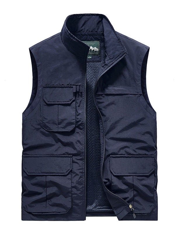 Herren Leichte Reise-Utility-Weste mit Mesh-Innenfutter und Mehrfachtaschen Shop Nory