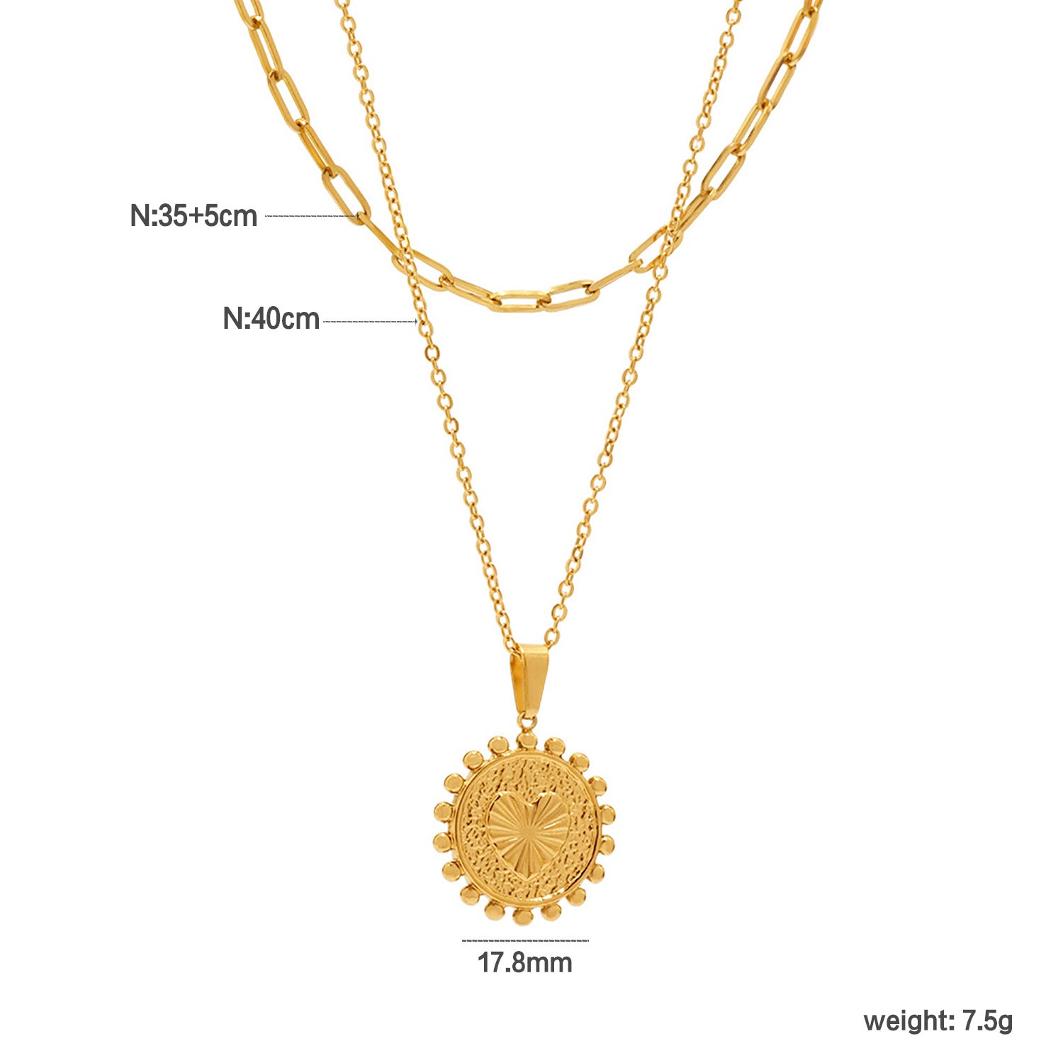 Damen elegante Edelstahl Halskette mit modernem, geschwungenem Anhänger Shop Nory
