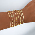 Damen Armreif-Set aus feinem Metall mit eleganten Kettendesigns Shop Nory