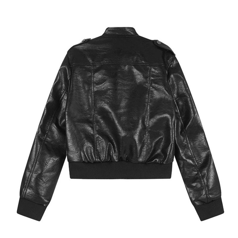 Herren Lederoptik-Bomberjacke Shop Nory