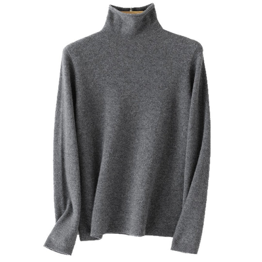 Damen Leichter Kaschmir-Mix Rollkragenpullover mit feinem Soft-Finish und schmaler Silhouette Shop Nory