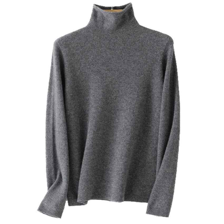 Damen Feiner Rollkragenpullover aus Kaschmir‑Mix mit schmaler Silhouette Shop Nory