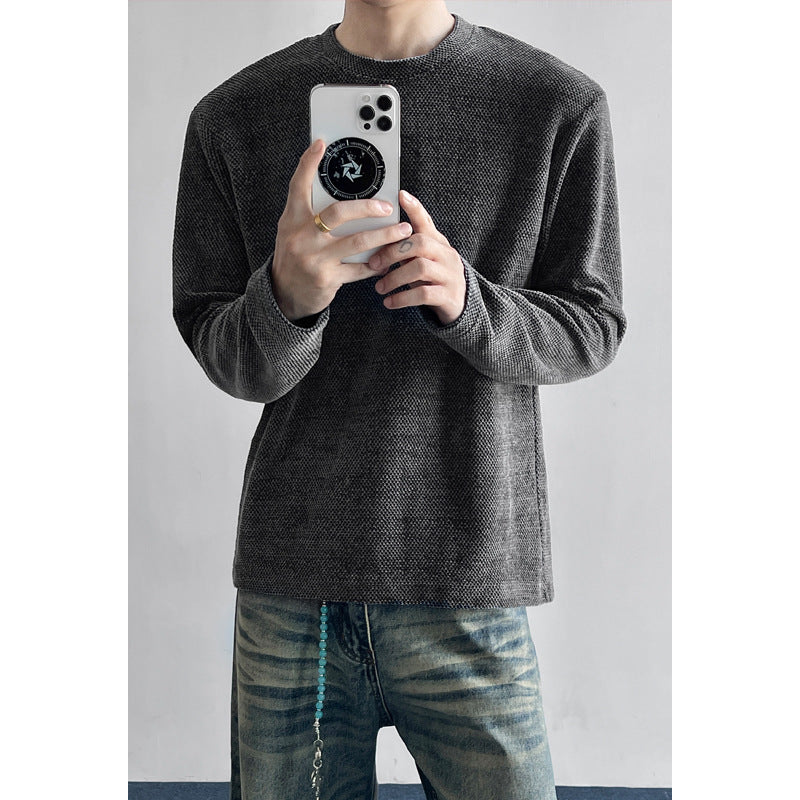 Herren Lässiger Langarm-Pullover Shop Nory