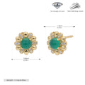 Damen Ohrstecker mit verspieltem Blumenmotiv aus 925 Sterling Silber Shop Nory