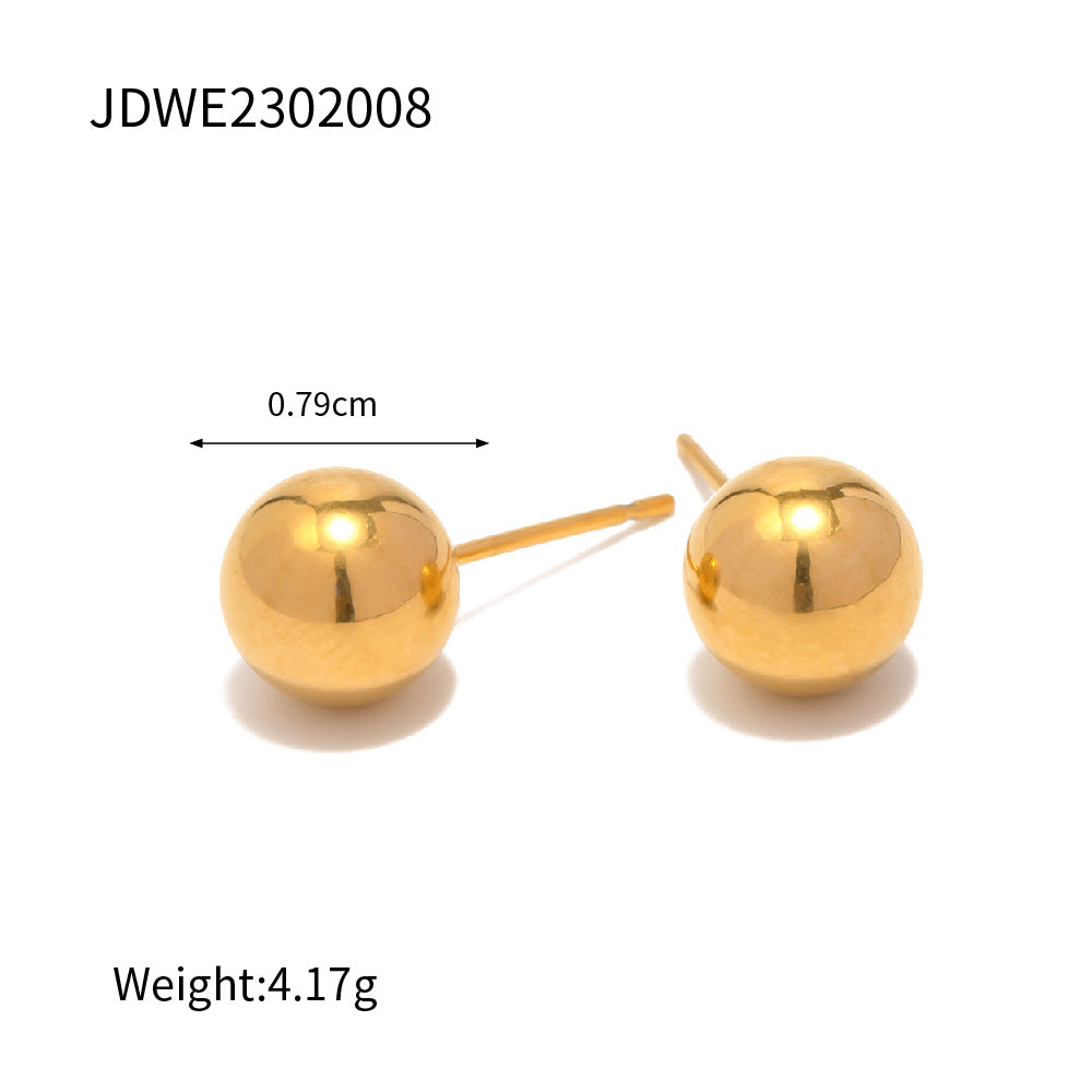 Damen Ohrhänger mit elegantem Kugel-Design aus hypoallergenem Edelstahl Shop Nory