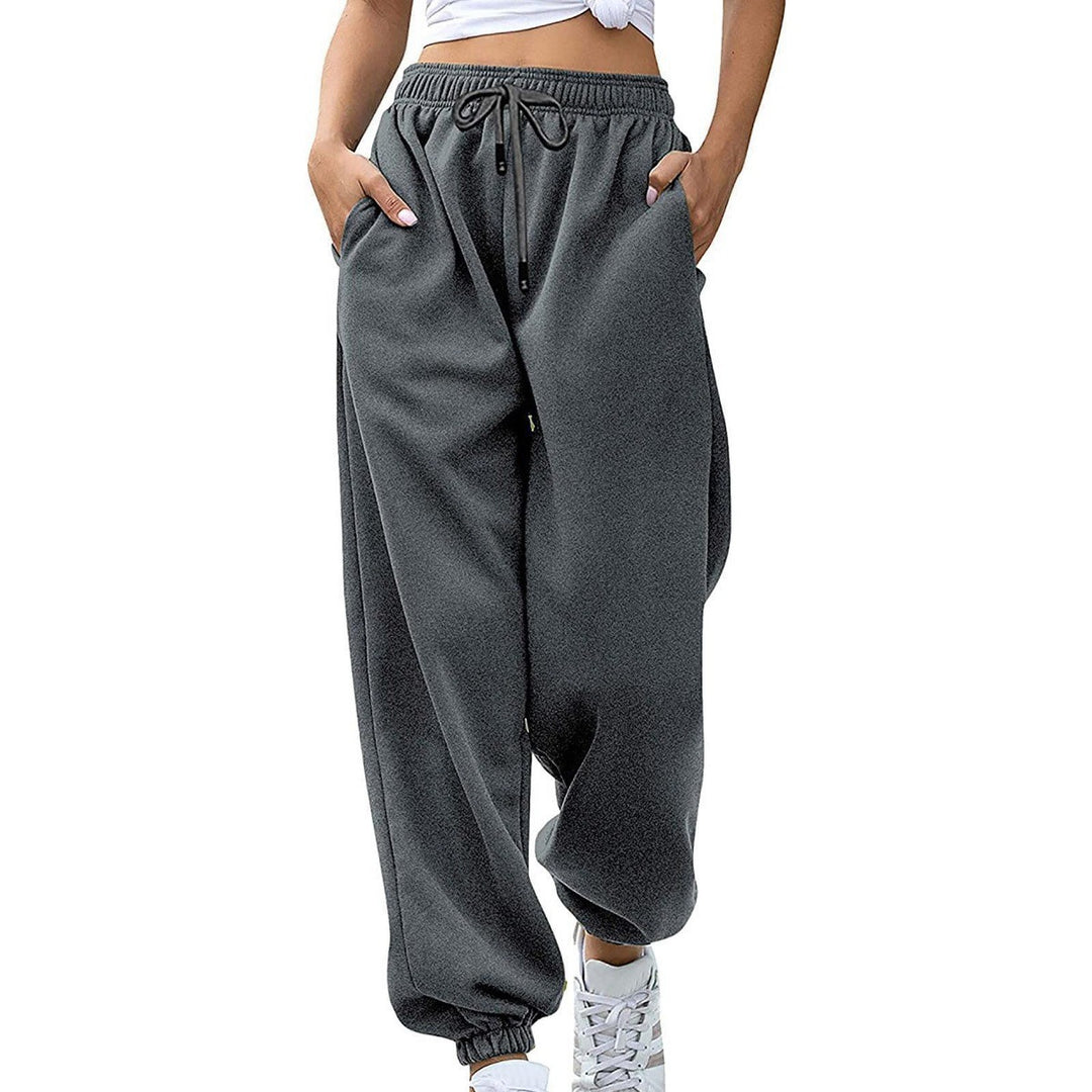 Damen nan lässige Jogginghose mit hohem Bund elastischen Knöchelabschlüssen und weichem Fleecefutter Shop Nory
