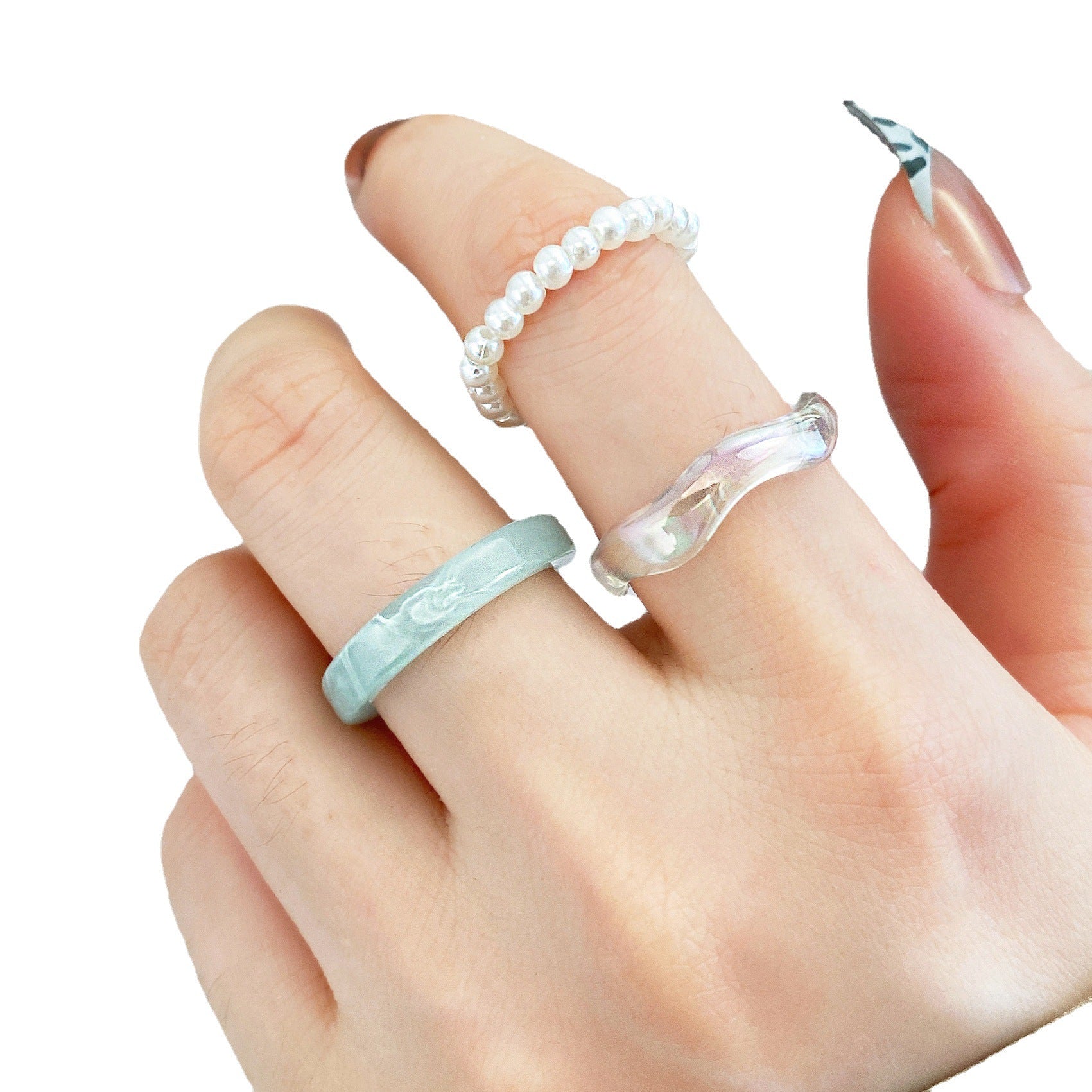 Damen Ring-Set mit einzigartigen Designs und eleganten Materialien Shop Nory