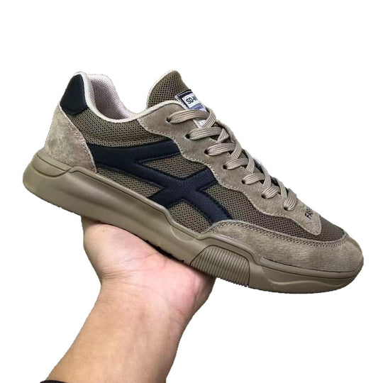 Herren Urbaner Casual-Sneaker aus Wildleder- und Mesh-Mix mit ergonomischer dämpfender Sohle Shop Nory