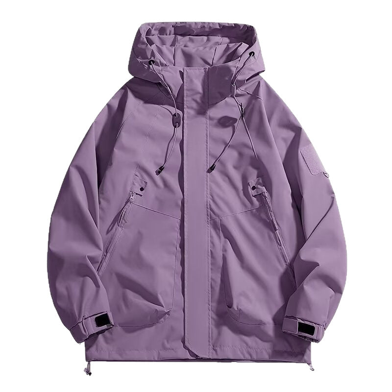Herren Urbaner Utility-Softshellparka mit Kordelzug, Velcro-Ärmeln und verdeckten Reißverschlüssen Shop Nory