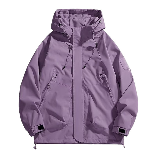 Herren Urbaner Utility-Softshellparka mit Kordelzug, Velcro-Ärmeln und verdeckten Reißverschlüssen Shop Nory