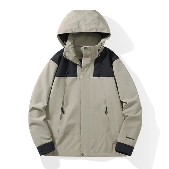 Herren Wetterfester Shell-Parka mit verstellbarer Kapuze und verdeckten Reißverschlüssen Shop Nory