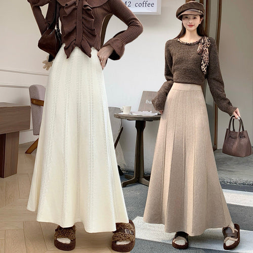 Damen Eleganter Wickelrock mit raffiniertem Muster Shop Nory