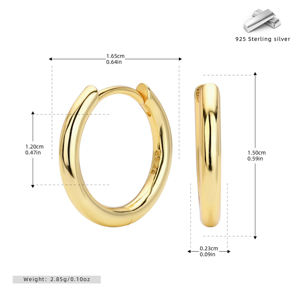 Damen Creolen mit zeitgenössischem Design aus hochwertigem 925 Sterling Silber Shop Nory