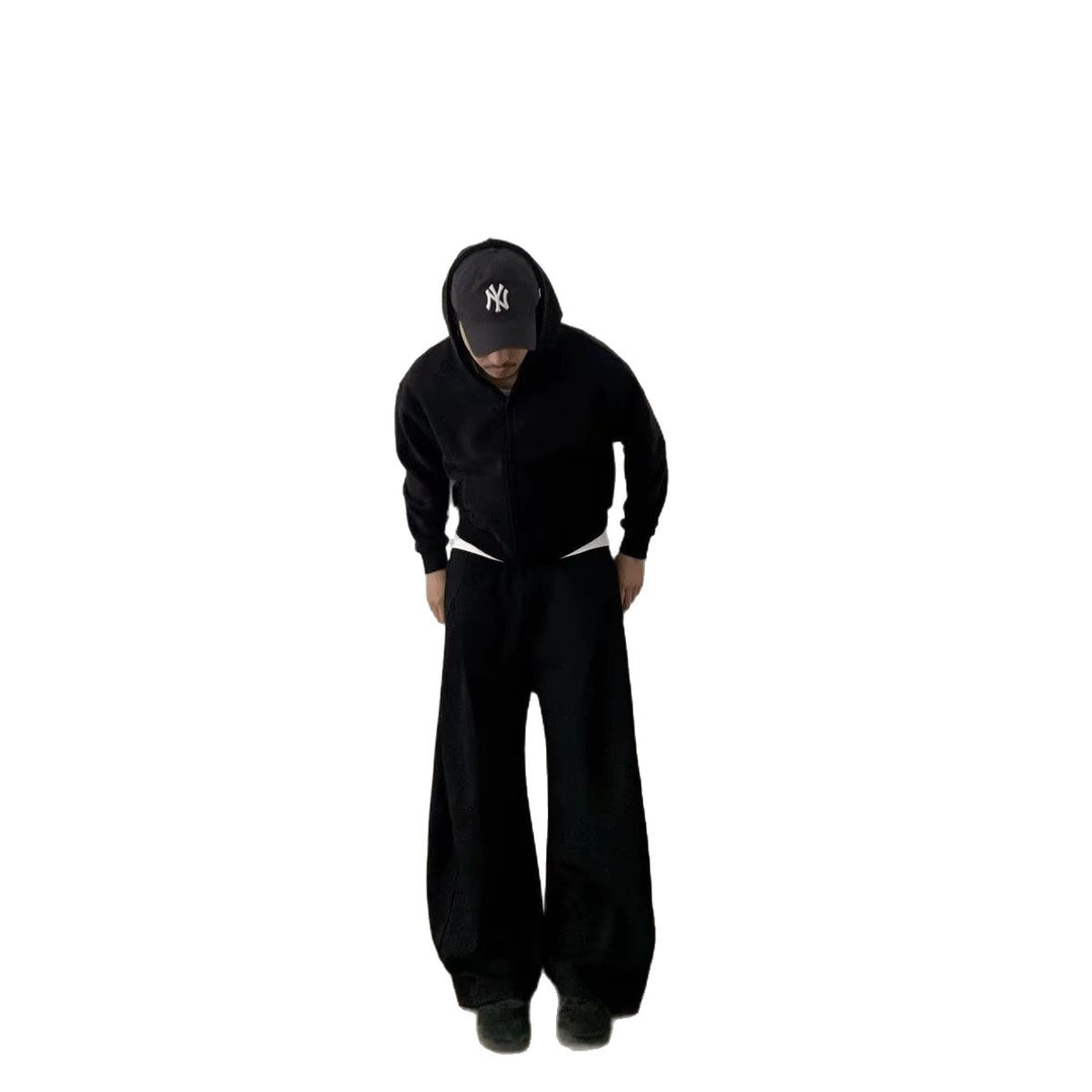 Damen Modisches Oversized Hoodie und Weitbein-Hosen Set Shop Nory