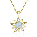 Damen Sonnenblumen-Halskette Shop Nory