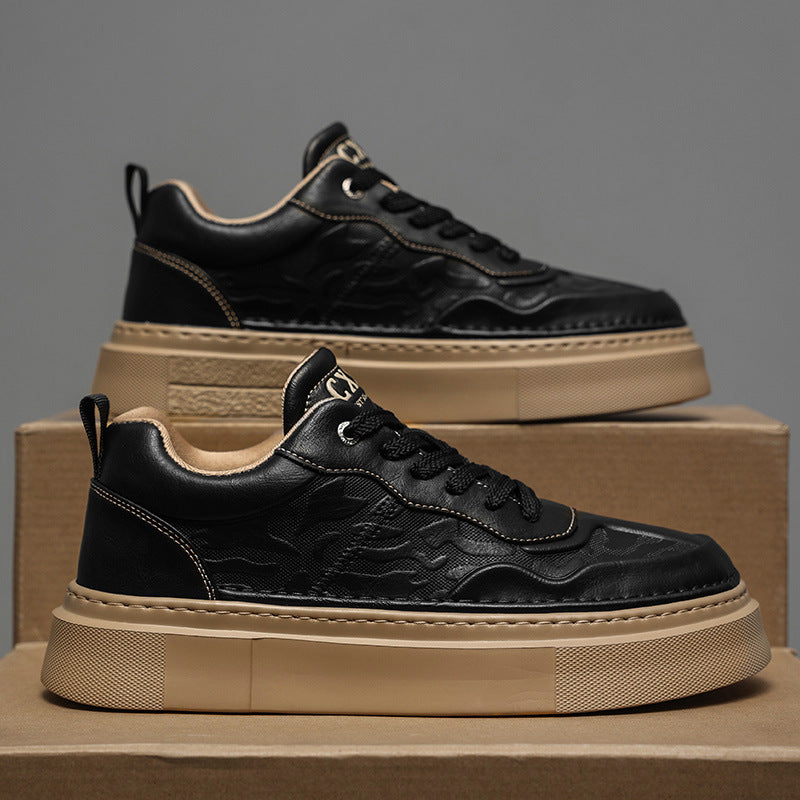 Unisex Plateausneaker mit geprägtem Obermaterial und extrahoher Platformsohle Shopy Nory