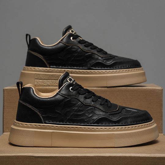 Unisex Plateausneaker mit geprägtem Obermaterial und extrahoher Platformsohle Shopy Nory
