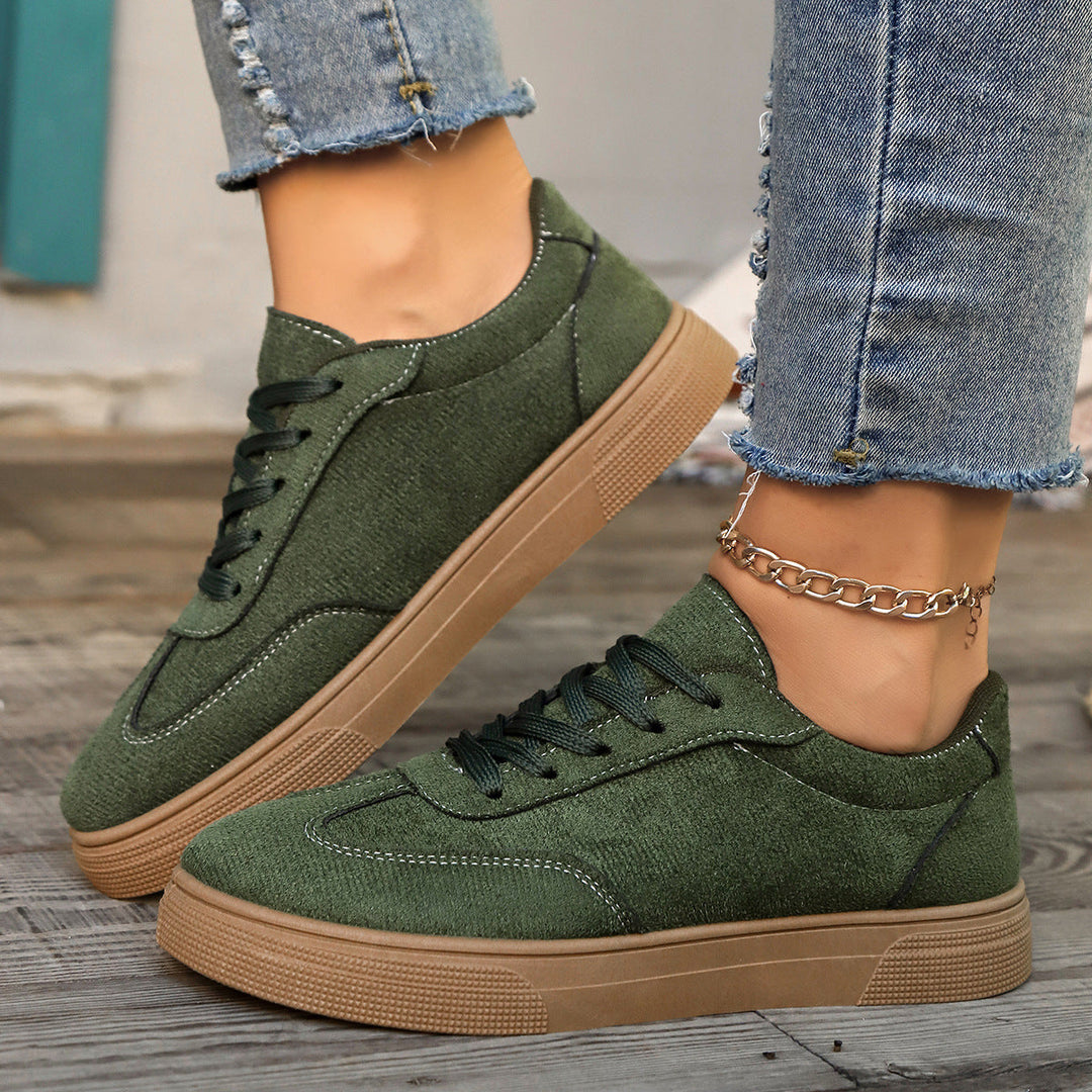 Damen modische Freizeitsneaker aus hochwertigem Textil