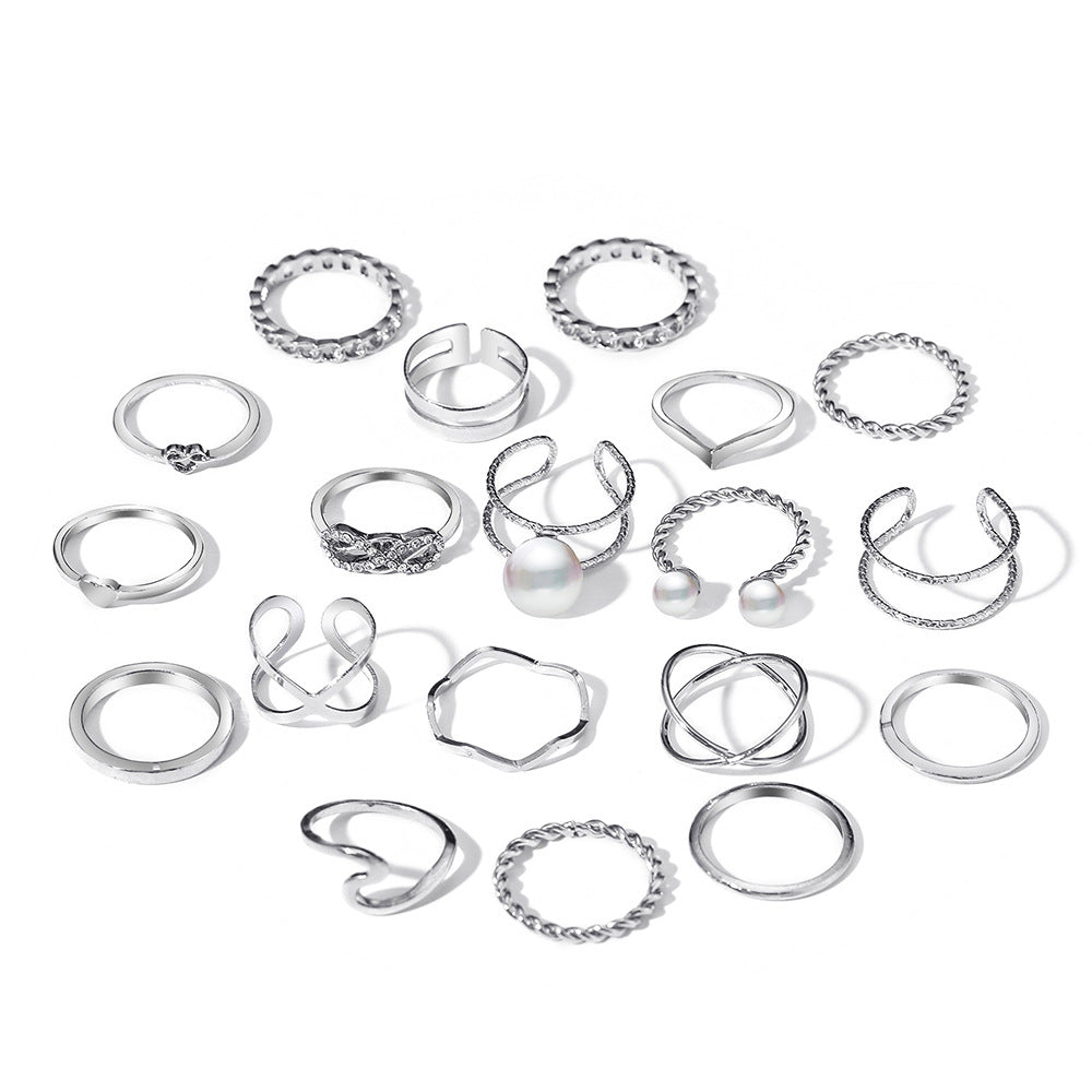 Damen stilvolles Ring-Set mit eleganten und kreativen Designs Shop Nory